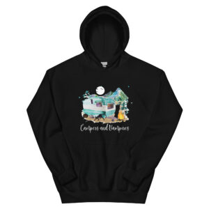 Campers and Vampires Heavy Blend Gildan Unisex Camping Hoodie