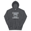 Find Your Way on Route 66 Heavy Blend Gildan Unisex Camping Hoodie