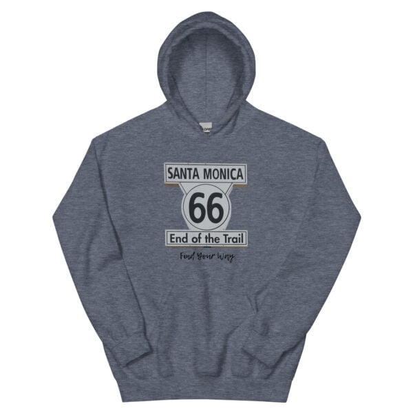 Find Your Way on Route 66 Heavy Blend Gildan Unisex Camping Hoodie