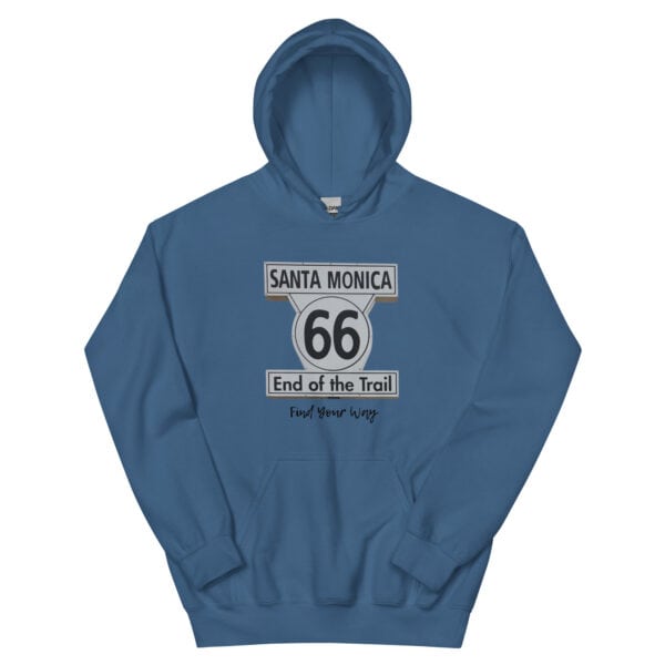 Find Your Way on Route 66 Heavy Blend Gildan Unisex Camping Hoodie